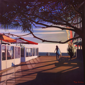 CLIQUEZ POUR AGRANDIR A L'OMBRE DES PINS 100X100 hst