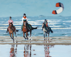 CLIQUER POUR AGRANDIR Chevaux sur la plage de Quiberon I