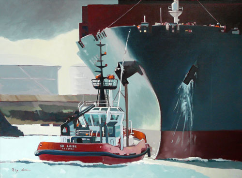 CLIQUER POUR AGRANDIR 100 x 73 Lumieres portuaires N°3