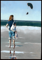 CLIQUER POUR AGRANDIR Personne regardant une aile volante